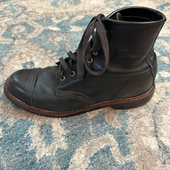 Chippewa Black Leather Men's Boots - Picture 2 of 11